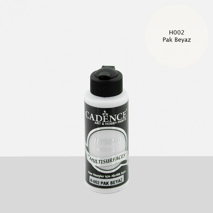Cadence Hybrid Multisurface Akrilik Boya H-002 Pak Beyaz 120 ml