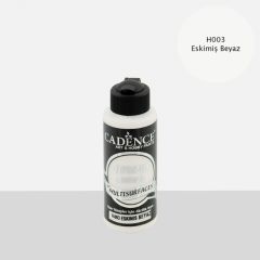 Cadence Hybrid Multisurface Akrilik Boya H-003 Eskimiş Beyaz 120 ml