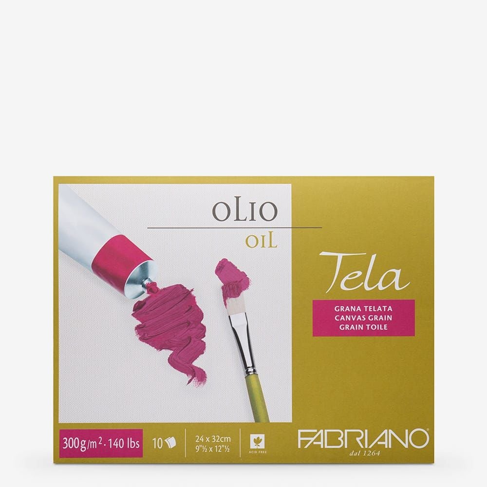 Fabriano Tela Canvas Dokulu Yağlı Boya Blok 24x32 300 gr 10 Yaprak