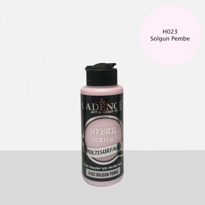 Cadence Hybrid Multisurface Akrilik Boya H-023 Solgun Pembe 120 ml