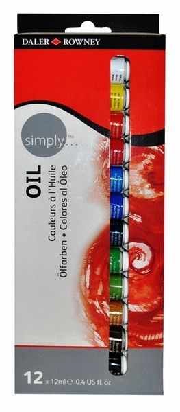 Daler Rowney Simply Yağlı Boya Seti 12x12ml