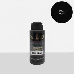 0002 Siyah Premium Akrilik Boya