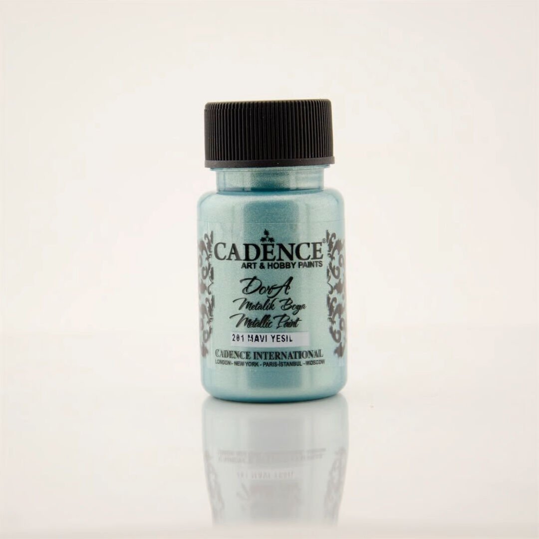 Cadence Dora Metalik Boya 201 Mavi Yeşil 50ml