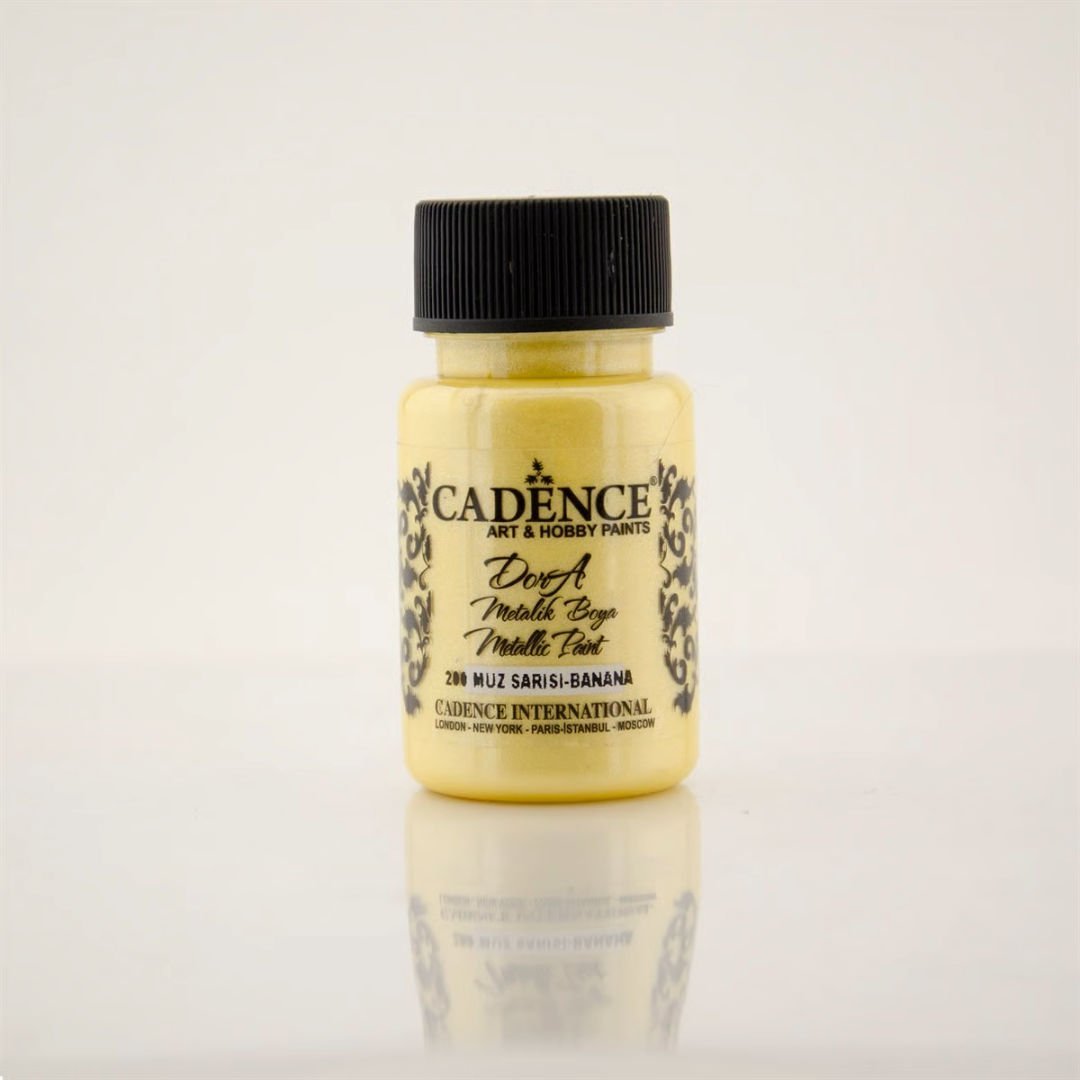 Cadence Dora Metalik Boya 200 Muz Sarısı 50ml