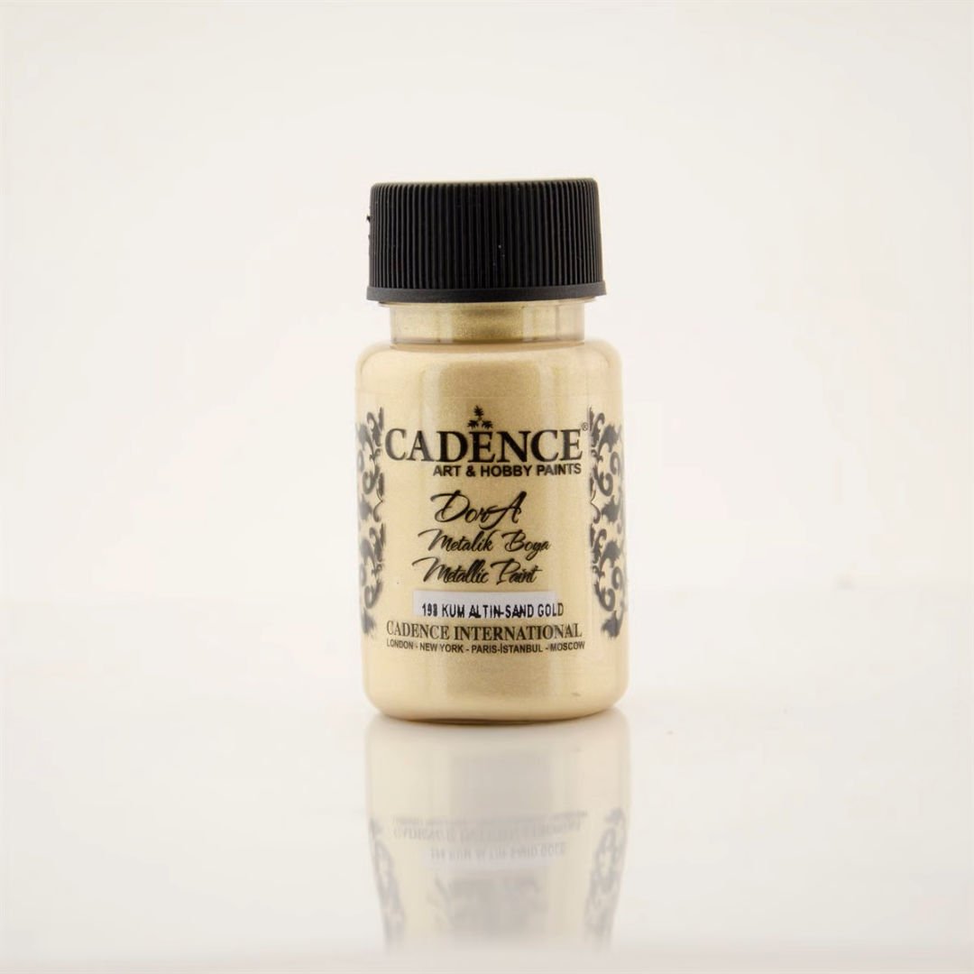Cadence Dora Metalik Boya 198 Kum Altın 50ml