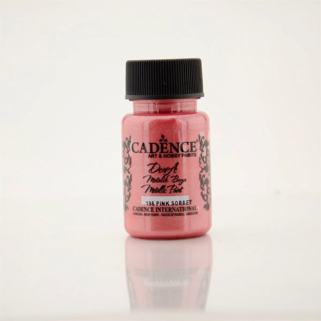 Cadence Dora Metalik Boya 196 Şerbet Pembe 50ml