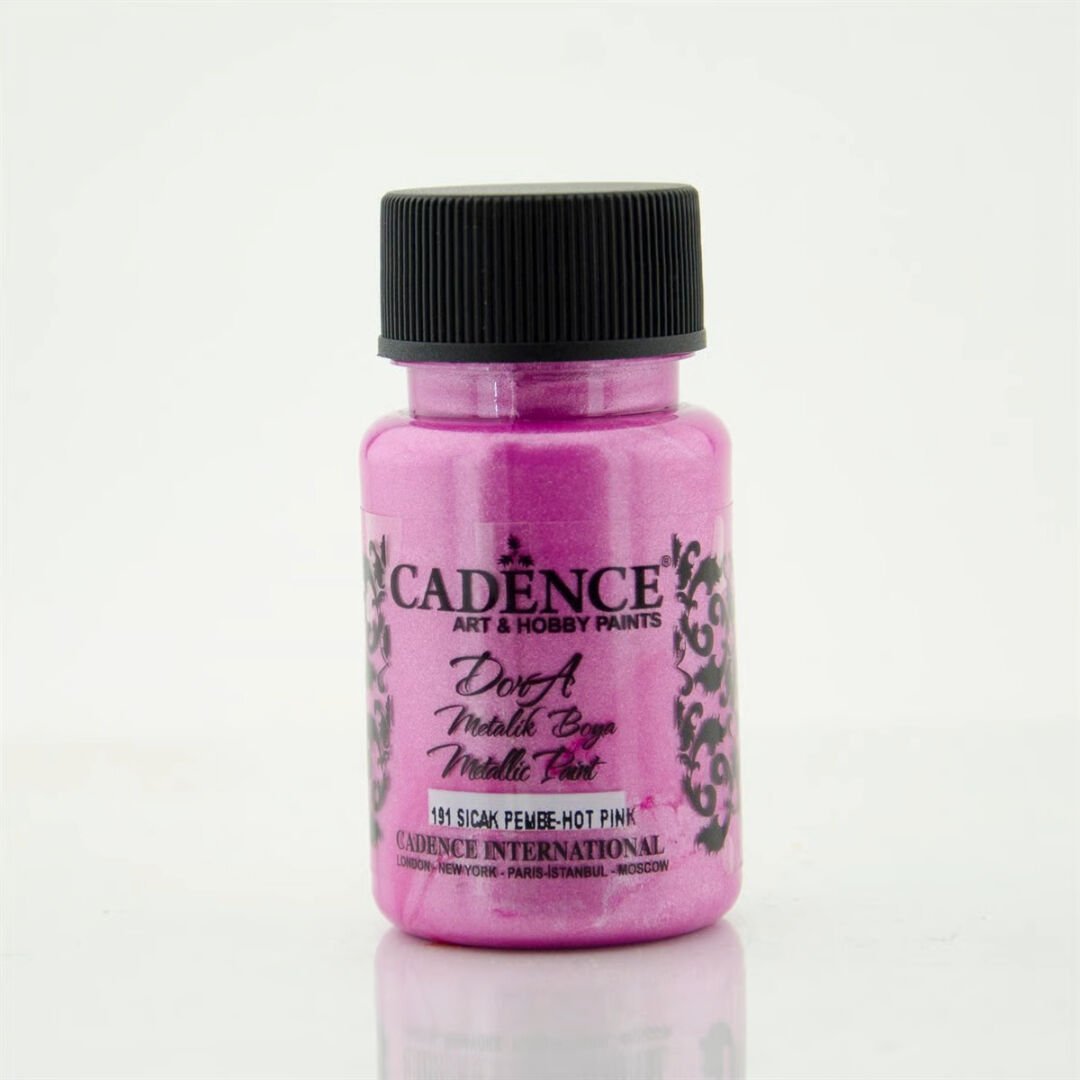 Cadence Dora Metalik Boya 191 Sıcak Pembe 50ml