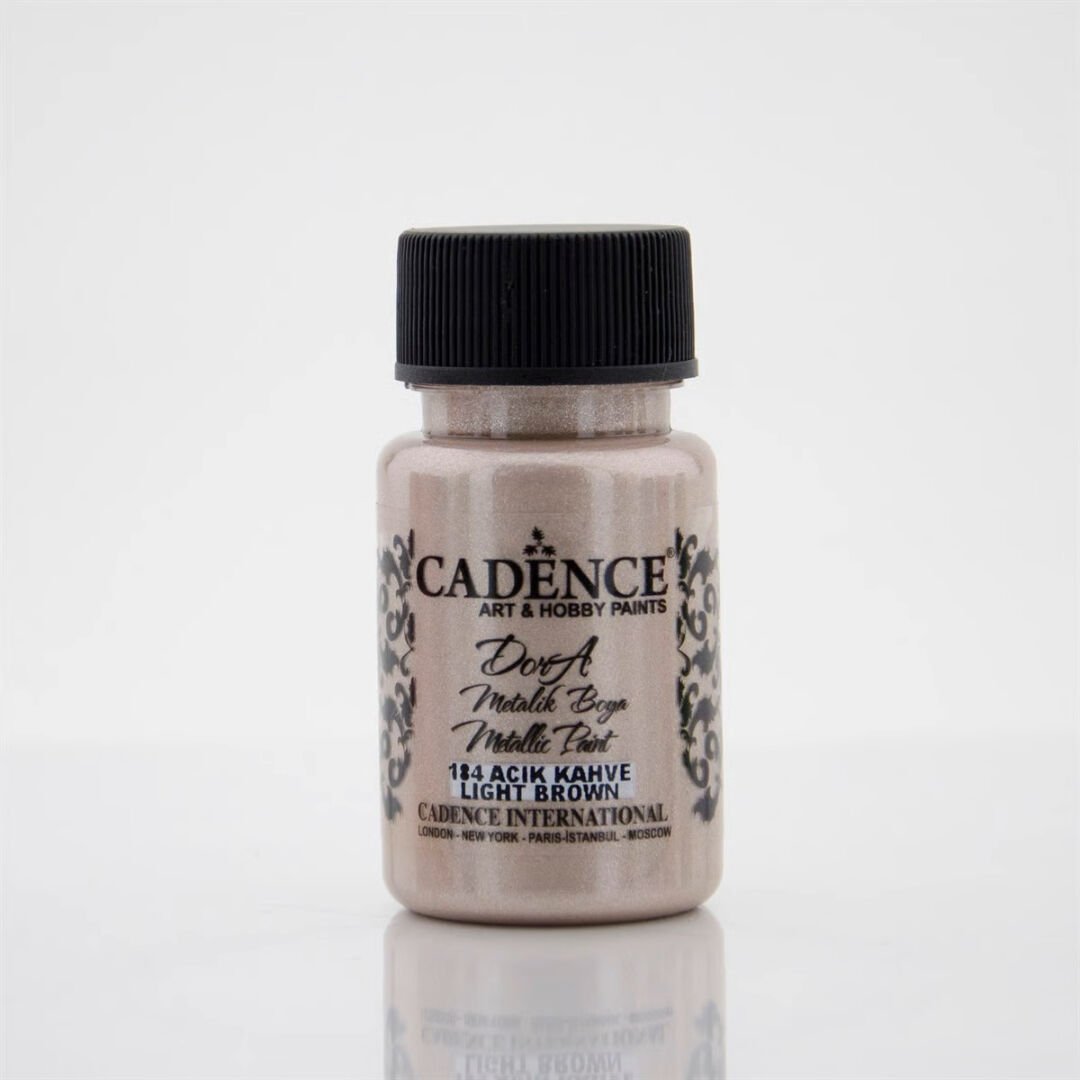 Cadence Dora Metalik Boya 184 Açık Kahve 50ml