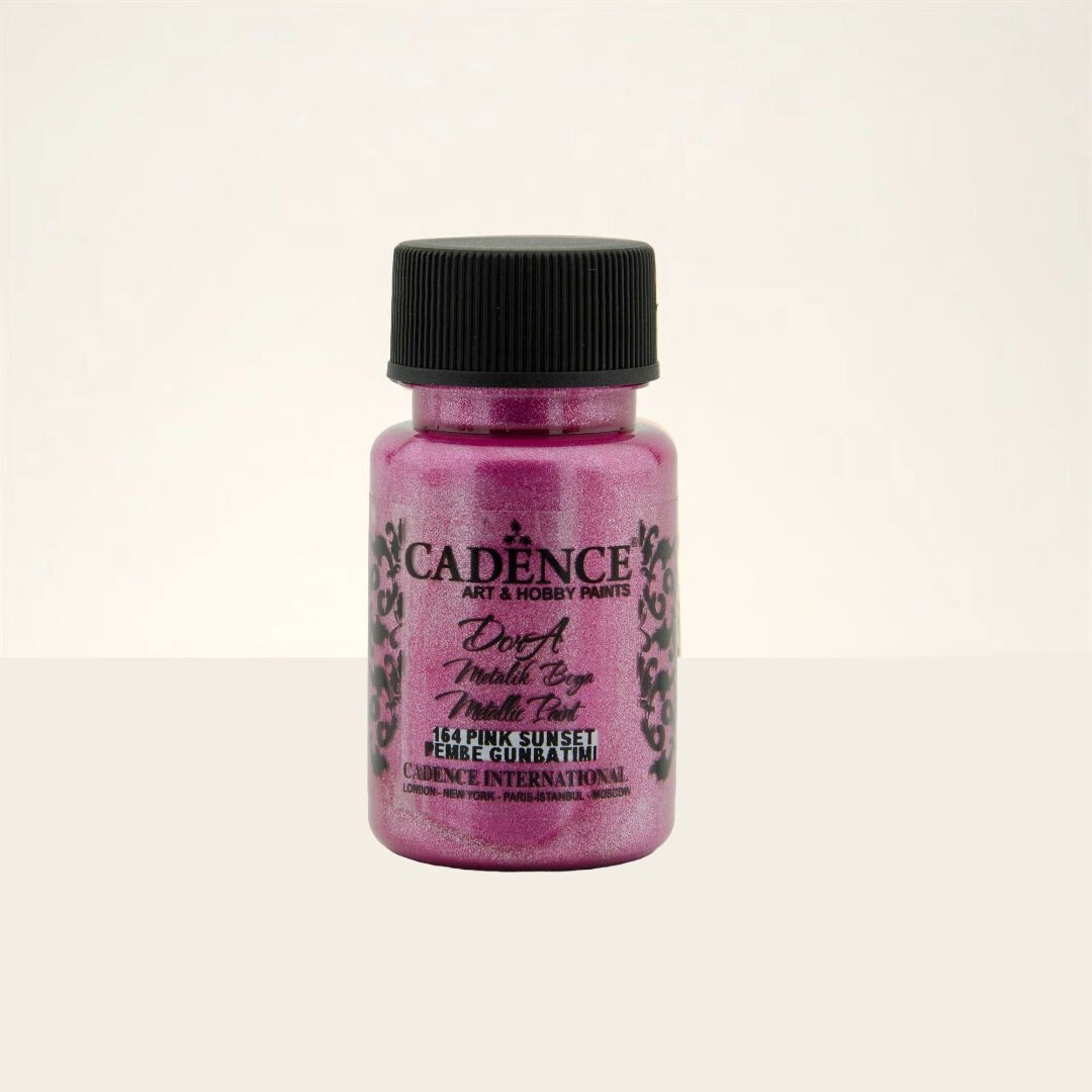 Cadence Dora Metalik Boya 164 Pembe Günbatımı 50ml
