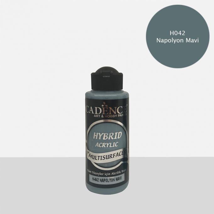 Cadence Hybrid Multisurface Akrilik Boya H-042 Napolyon Mavi 120 ml