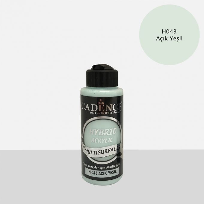Cadence Hybrid Multisurface Akrilik Boya H-043 Açık Yeşil 120 ml
