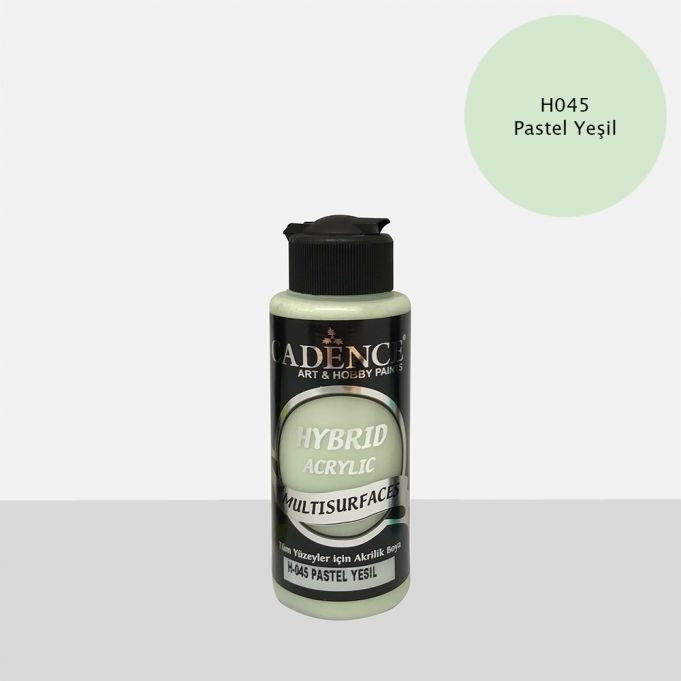 Cadence Hybrid Multisurface Akrilik Boya H-045 Pastel Yeşil 120 ml