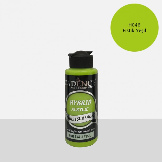 Cadence Hybrid Multisurface Akrilik Boya H-046 Fıstık Yeşili 120 ml