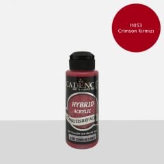 Cadence Hybrid Multisurface Akrilik Boya H-053 Crimson Kırmızı 120 ml