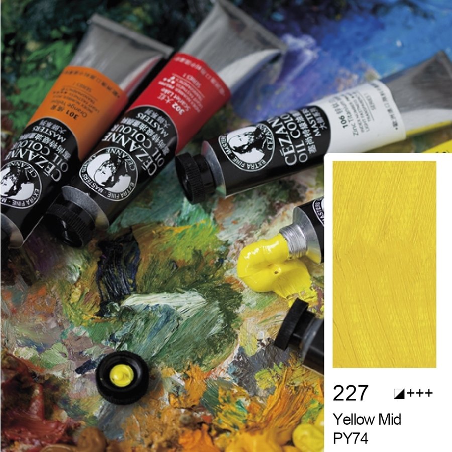 227 Yellow Mid Cezanne Extra Fine Yağlı Boya 45 ml
