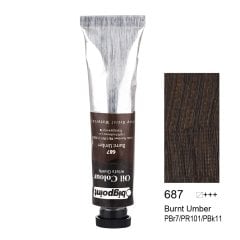 687 Burnt Umber Bigpoint Oil Colour