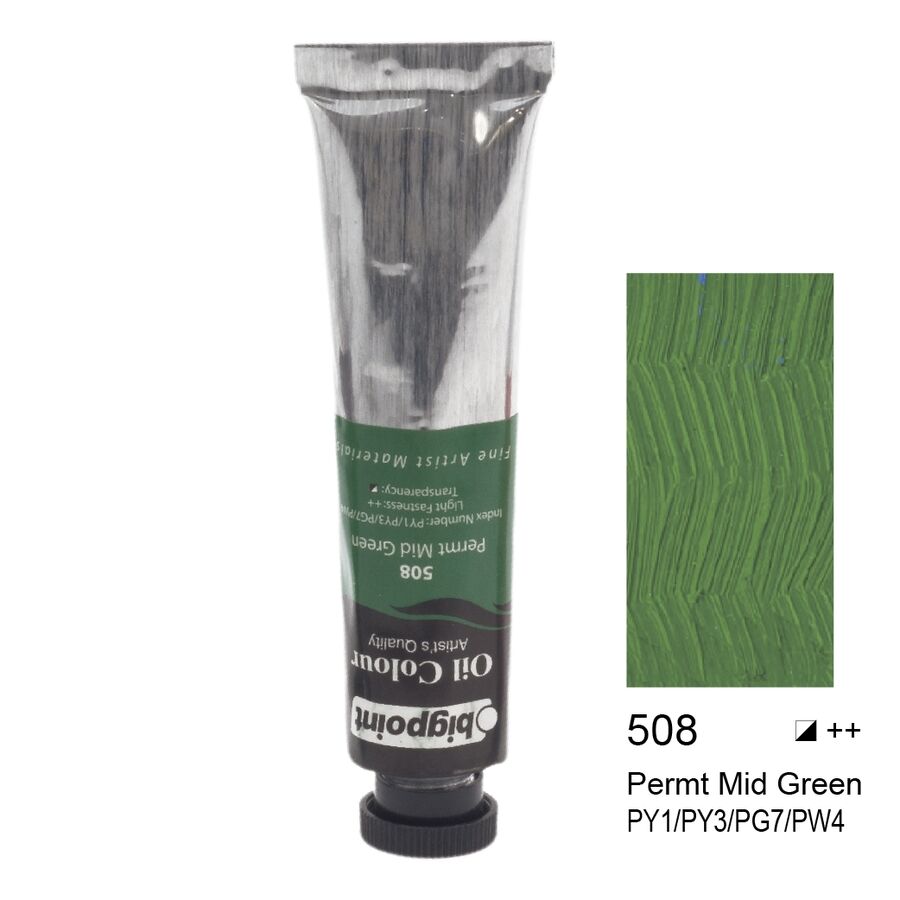 508 Permt Mid Green Bigpoint Oil Colour
