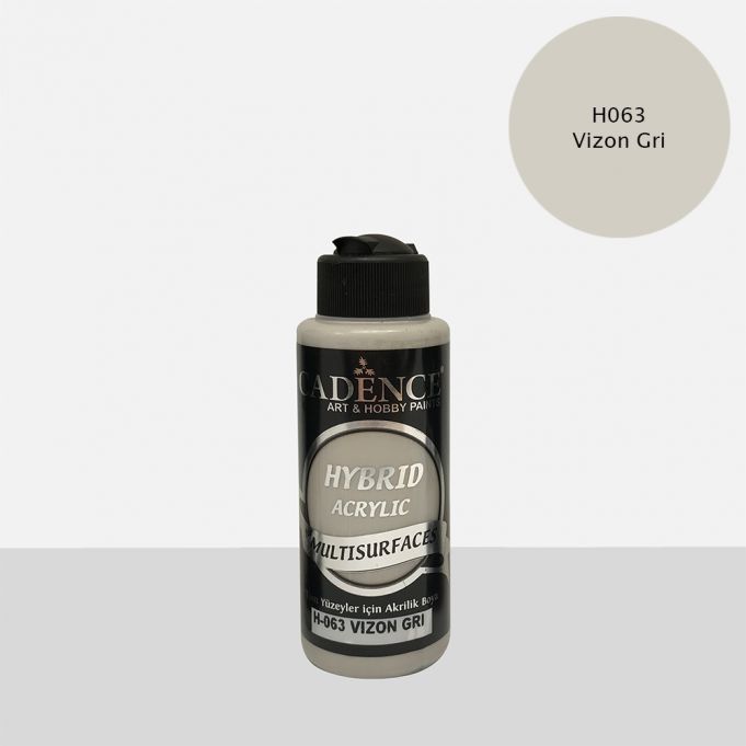 Cadence Hybrid Multisurface Akrilik Boya H-063 Vizon Gri 120 ml