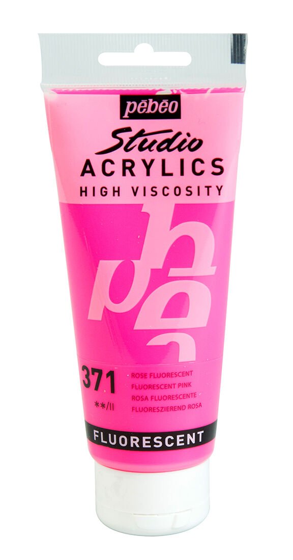 Pebeo Studio Akrilik Boya 371 Fluorescent Pink