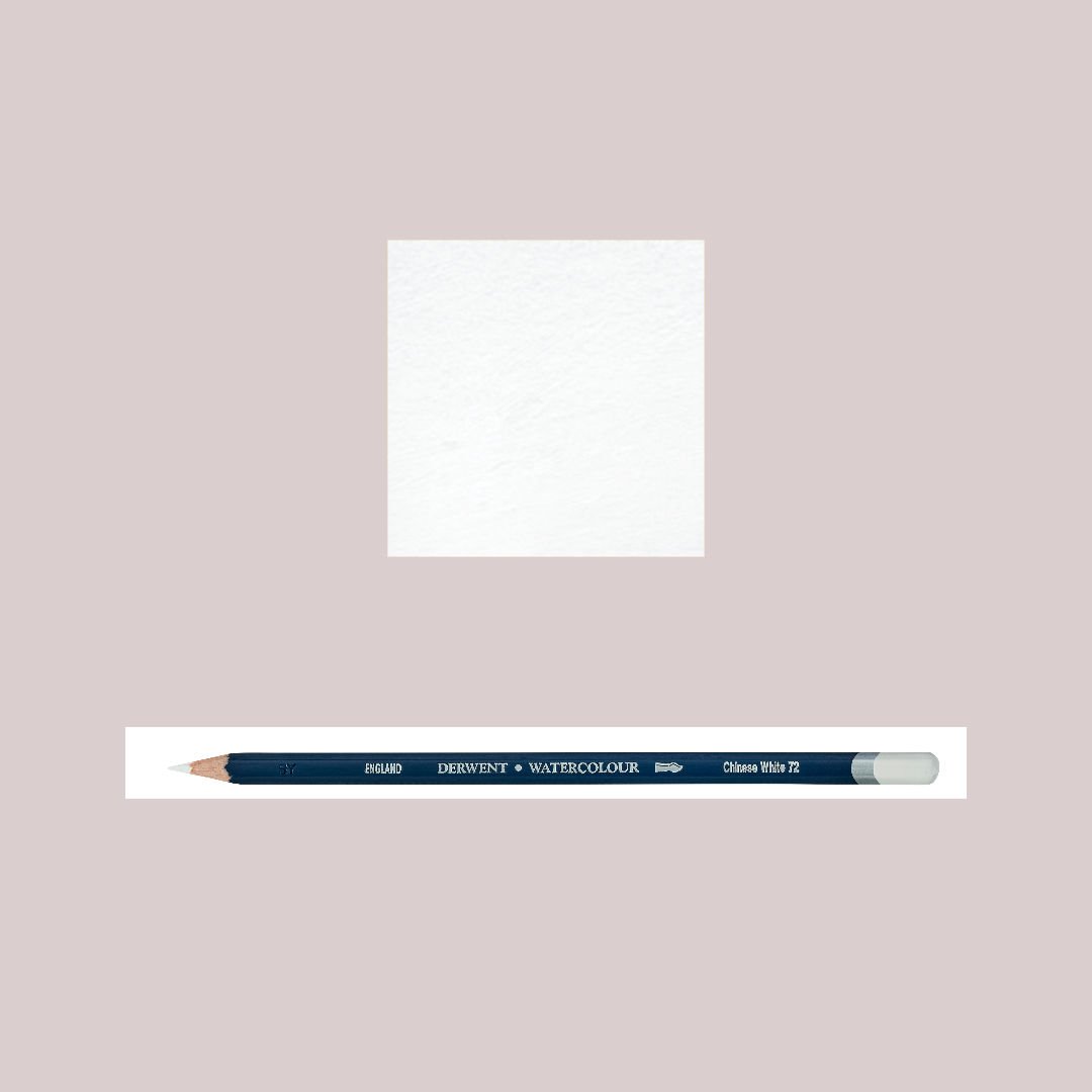 Derwent Watercolour Suluboya Kalemi 72 Beyaz (Chinese White)