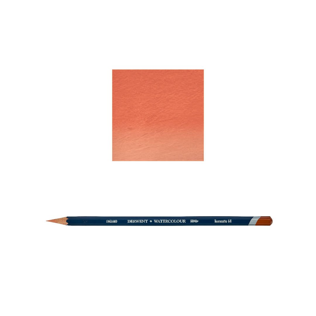 Derwent Watercolour Suluboya Kalemi 64 Terracotta