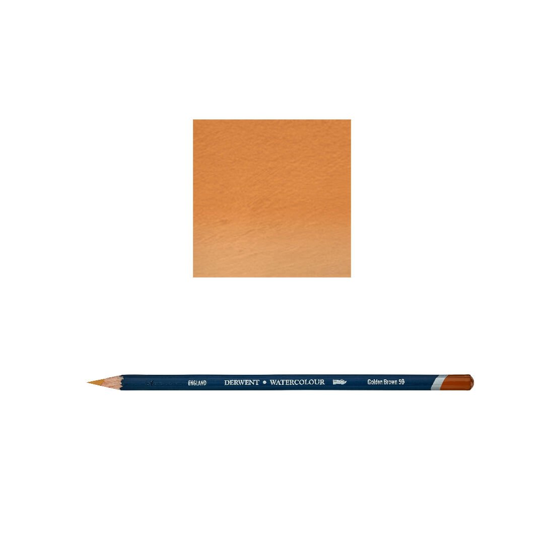Derwent Watercolour Suluboya Kalemi 59 Golden Brown