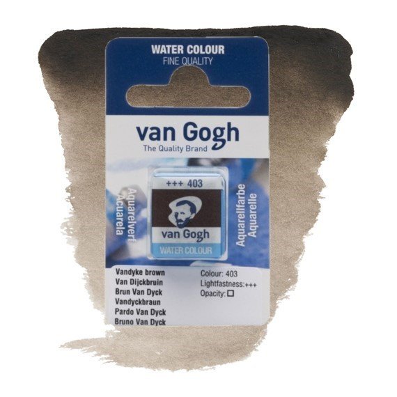 Van Gogh Sulu Boya Tablet Vandyke Brown 403