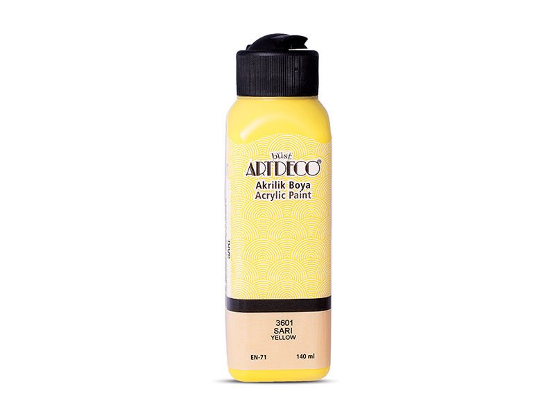 Artdeco Akrilik Boya 140ml Sarı 3601