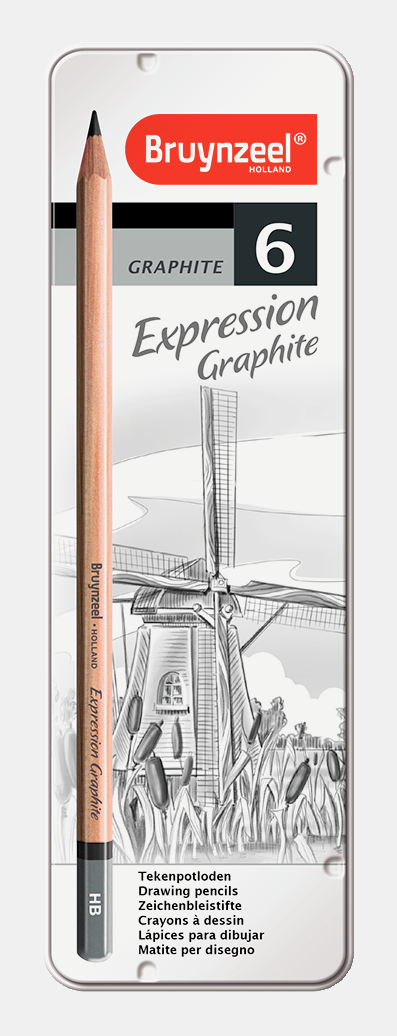 Bruynzeel Expression Graphite Dereceli Kalem 6'lı Set