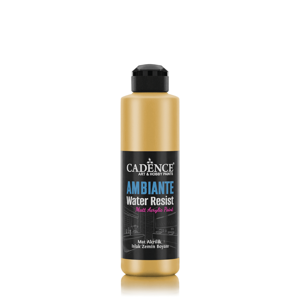 AWM-03 Altın Metalik Ambiante Islak Zemin Boyası 500ML + Katalizör 20GR