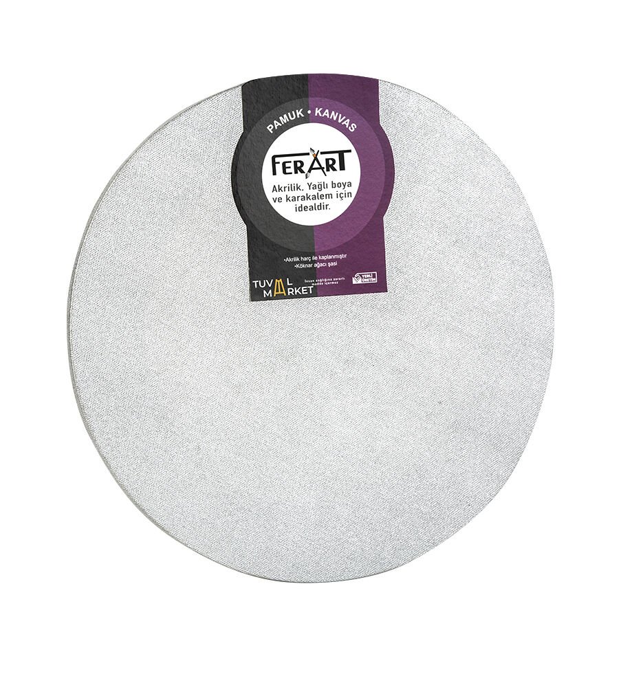 60 cm Yuvarlak Tuval PRO5 SILVER
