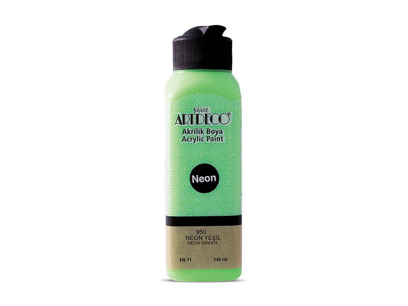 Artdeco Neon Akrilik Boya 140ml Neon Yeşil 950