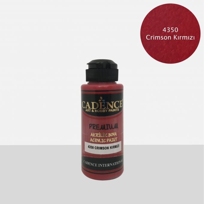 4350 CRİMSON KIRMIZI Premium Akrilik Boya