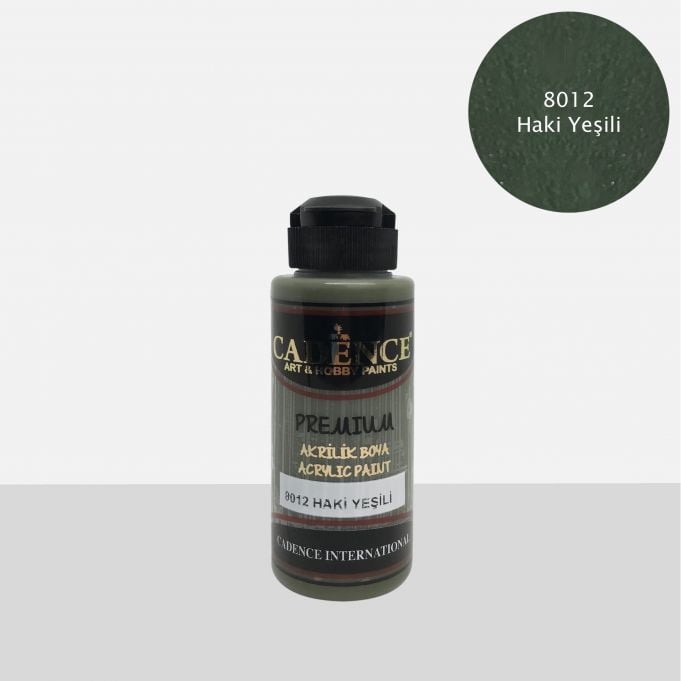 8012 HAKİ YEŞİL Premium Akrilik Boya