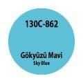 Enamel Cam ve Seramik Boyası-Gökyüzü Mavi