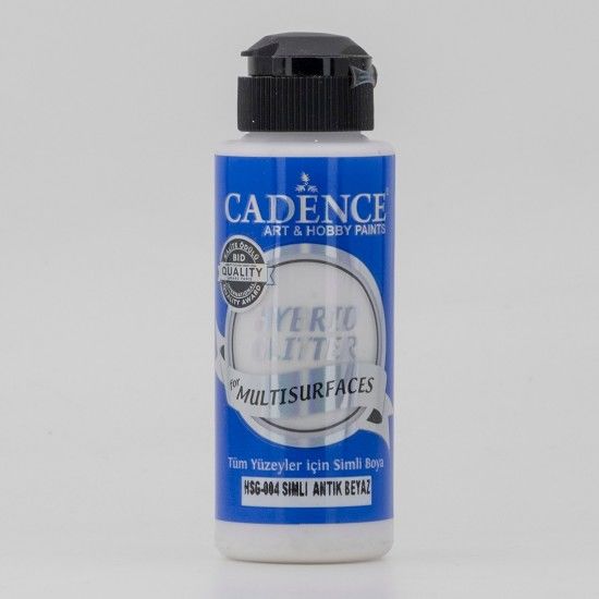 Cadence Hybrid Multisurface Simli Akrilik Boya HSG-004 Antik Beyaz 120 ml