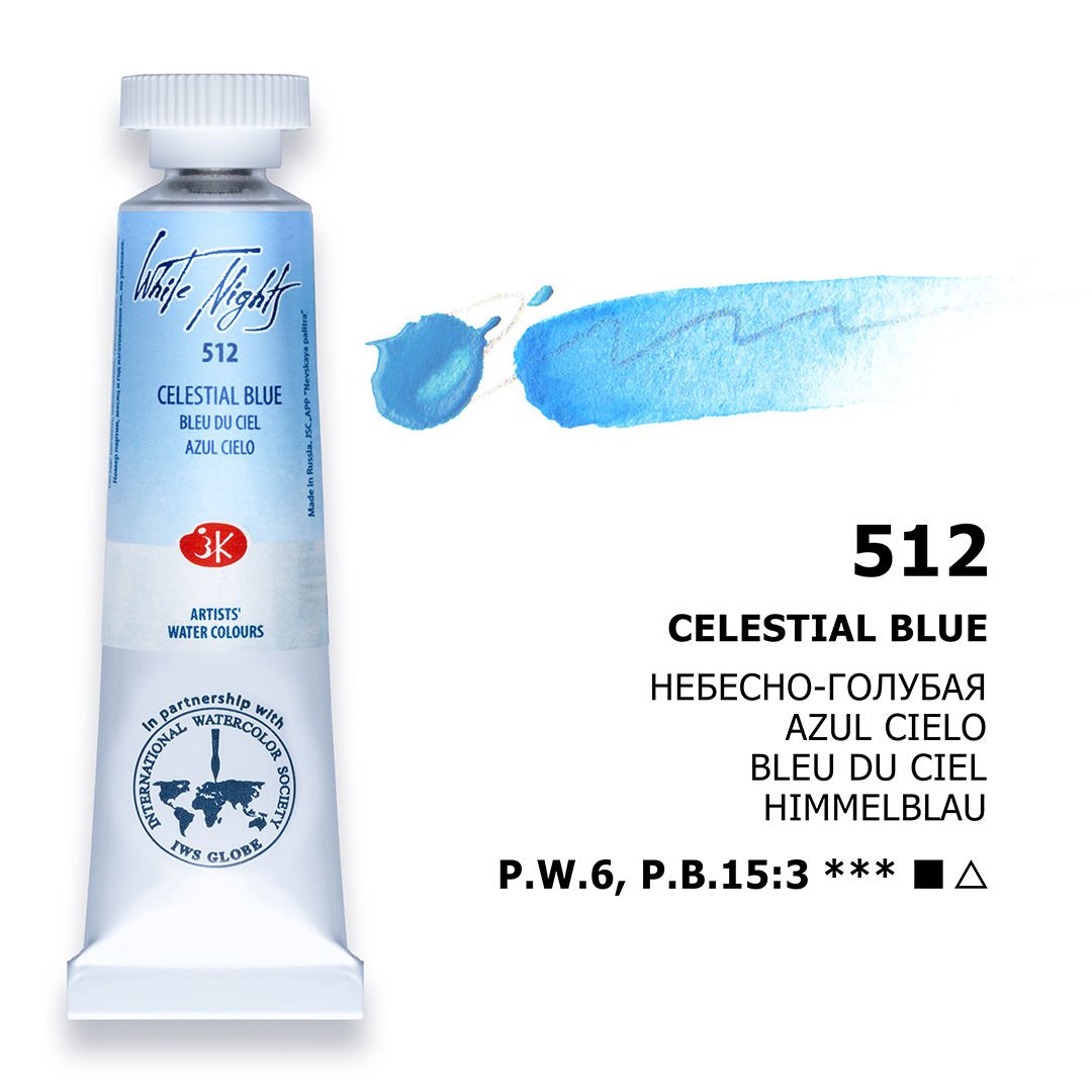 St.Petersburg White Nights Tüp Sulu Boya 10ml 512 Celestial Blue