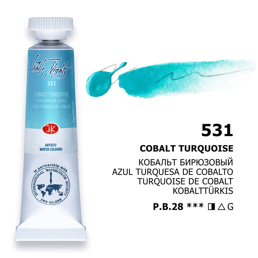 St.Petersburg White Nights Tüp Sulu Boya 10ml 531 Cobalt Turquoise
