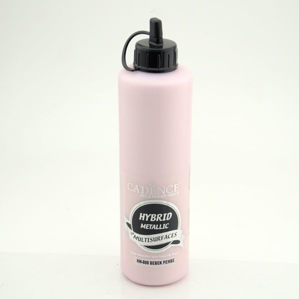 Cadence Hybrid Multisurface Metalik Boya HM-808 Bebek Pembe 500 ml