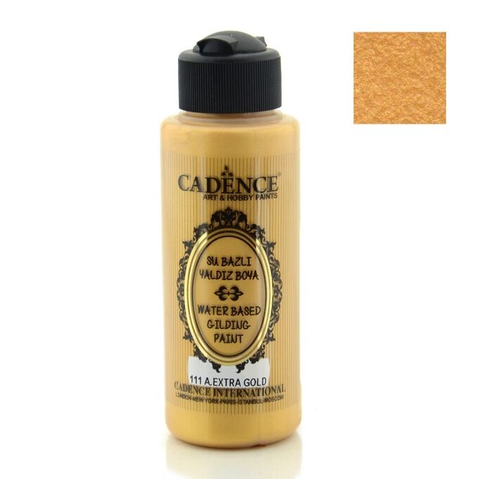 Cadence Su Bazlı Yaldız Boya 111 Antik Extra Gold 120 ml