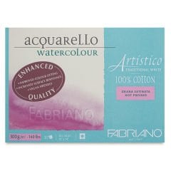 Fabriano Artistico Traditional White Suluboya Blok 300 gr. 26x36 cm Hot Pressed