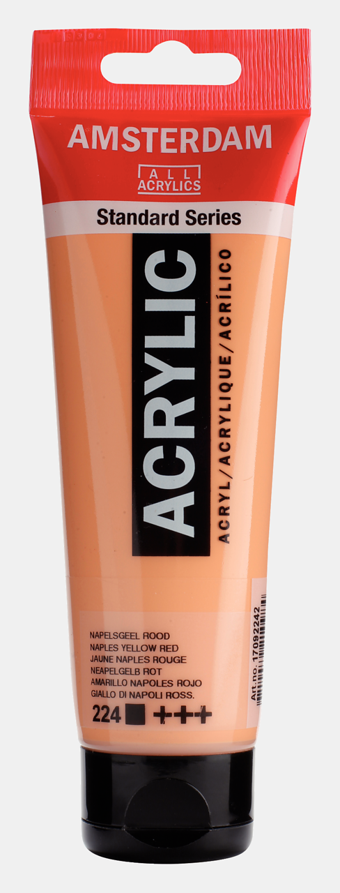 Amsterdam Akrilik Boya 120ml. N:224 Naples Yellow Red