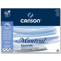 Canson Montval Suluboya Blok 200 Gr. 40 24X32 Cm