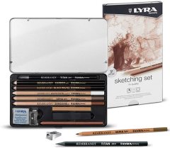 Lyra Rembrandt Metal Kutu Sketching Set 11'li