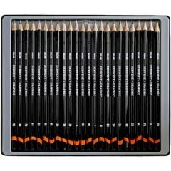 Derwent Graphic Dereceli Kalem Seti 24'lü Teneke Kutu