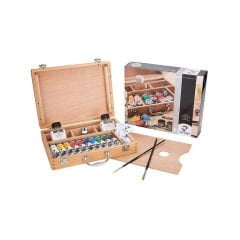 Talens Van Gogh Yağlı Boya Seti Ahşap Kutu Oil Colour Basic box