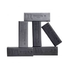 Derwent XL Charcoal Kömür Füzen Blok 6lı Set - Metal Box - Grey Shades