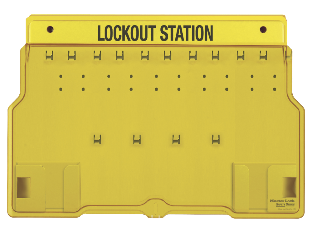 Master Lock 1483B, 10 adet Emniyet Kilidi, Asma İstasyonu (Boş)