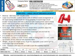 KRM-K-LCBL-T-R-1 GENİŞ ŞALTER KİLİTME APARATI KOLLU