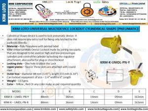 KRM-K-UMDL-PN PNOMATİK KİLİTLEME APARATI SARI